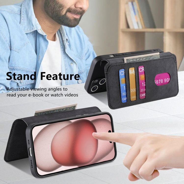 CaseNeo MagSafe RFID Anti-theft Retro Leather Phone Case