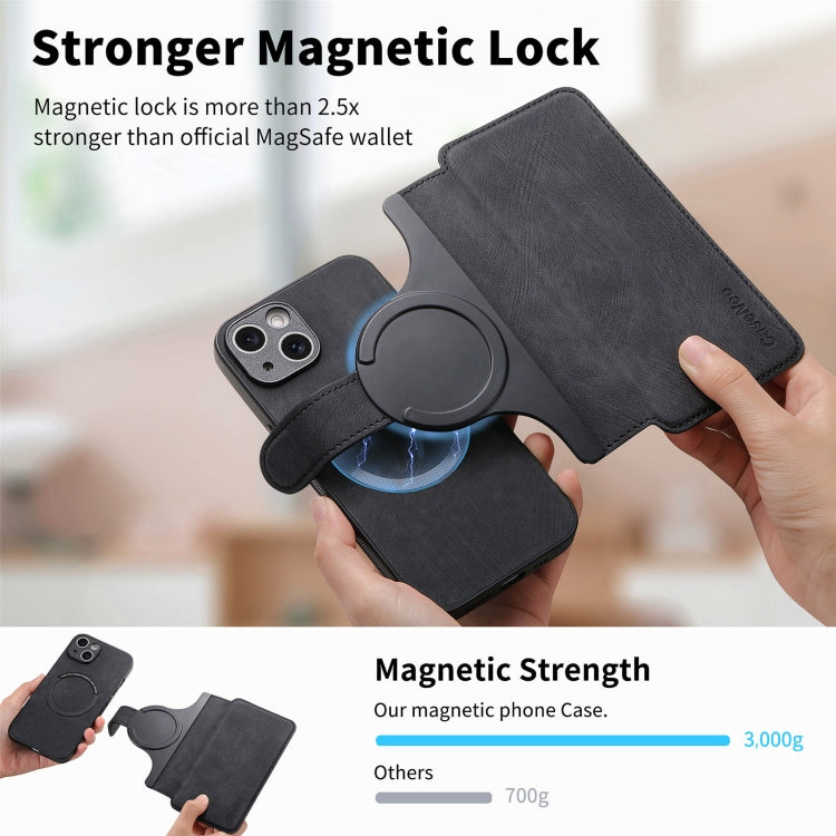 CaseNeo MagSafe RFID Anti-theft Retro Leather Phone Case