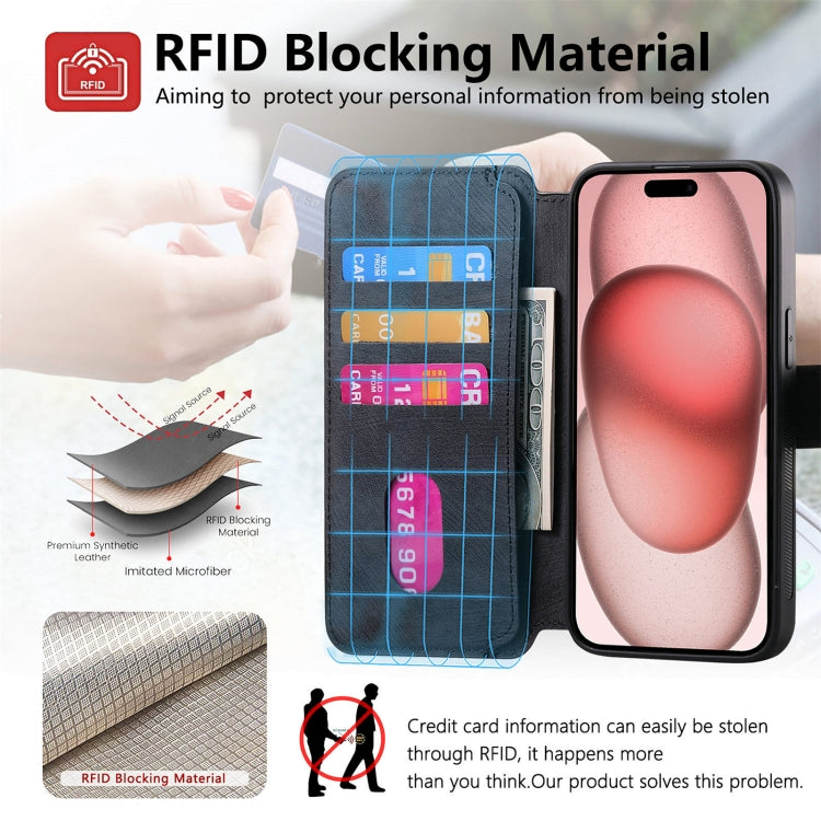 CaseNeo MagSafe RFID Anti-theft Retro Leather Phone Case