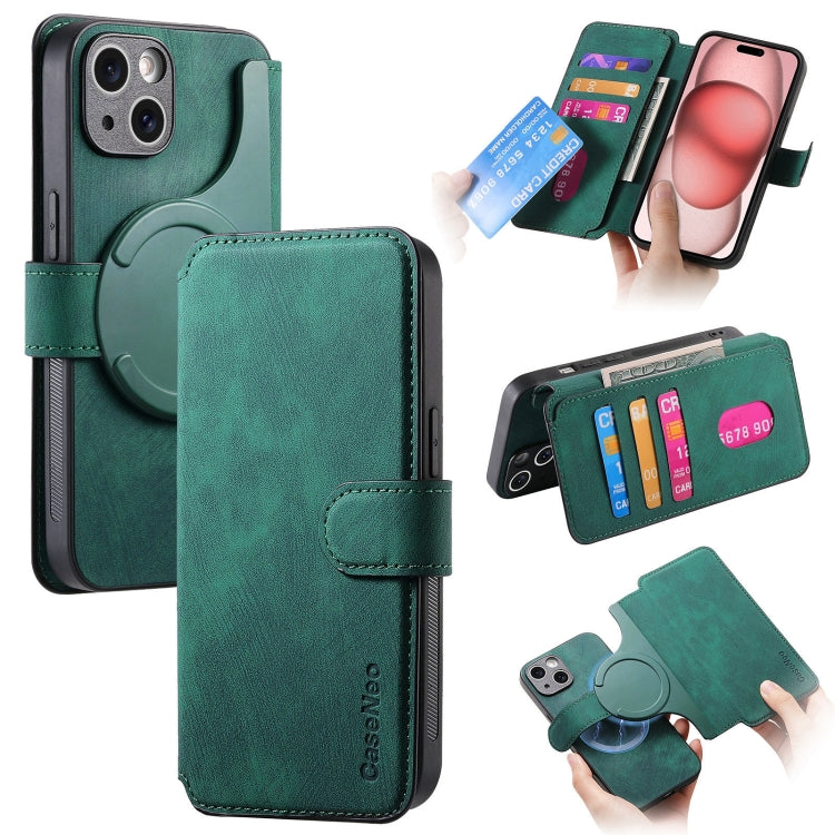 CaseNeo MagSafe RFID Anti-theft Retro Leather Phone Case