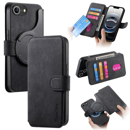 CaseNeo MagSafe RFID Anti-theft Retro Leather Phone Case