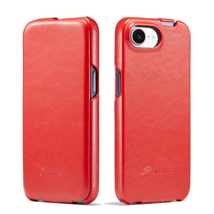 Fierre Shann 64 Texture Vertical Flip PU Leather Phone Case, For iPhone 16e, For iPhone 16 Pro Max, For iPhone 16 Pro, For iPhone 16 Plus, For iPhone 16