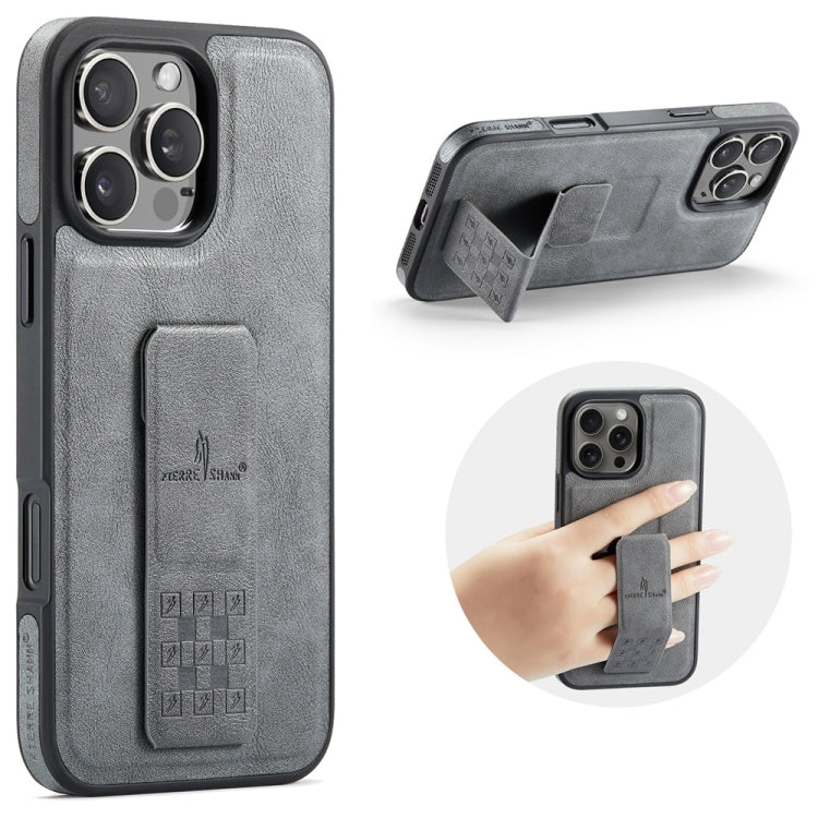 Fierre Shann Oil Wax Cow Leather Holder Back Phone Case, For iPhone 16e, For iPhone 16 Pro Max, For iPhone 16 Pro, For iPhone 16 Plus, For iPhone 16, For iPhone 15 Pro Max, For iPhone 15 Pro, For iPhone 15 Plus