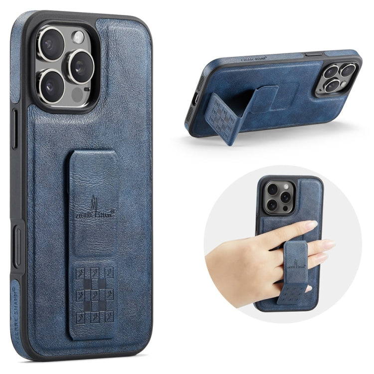 Fierre Shann Oil Wax Cow Leather Holder Back Phone Case, For iPhone 16e, For iPhone 16 Pro Max, For iPhone 16 Pro, For iPhone 16 Plus, For iPhone 16, For iPhone 15 Pro Max, For iPhone 15 Pro, For iPhone 15 Plus