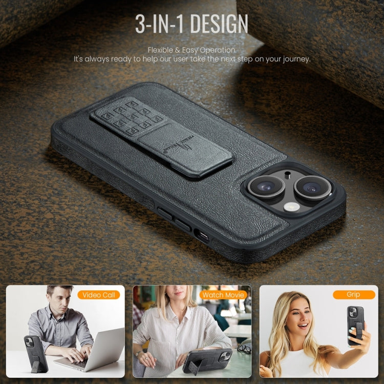 Fierre Shann Oil Wax Cow Leather Holder Back Phone Case, For iPhone 15, For iPhone 14 Plus, For iPhone 14, For iPhone 14 Pro, For iPhone 14 Pro Max, For iPhone 13 Pro Max, For iPhone 13 Pro, For iPhone 13