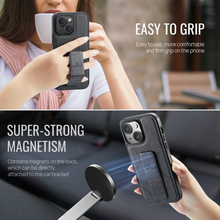 Fierre Shann Oil Wax Cow Leather Holder Back Phone Case, For iPhone 15, For iPhone 14 Plus, For iPhone 14, For iPhone 14 Pro, For iPhone 14 Pro Max, For iPhone 13 Pro Max, For iPhone 13 Pro, For iPhone 13