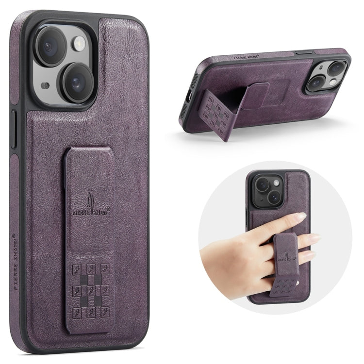 Fierre Shann Oil Wax Cow Leather Holder Back Phone Case, For iPhone 15, For iPhone 14 Plus, For iPhone 14, For iPhone 14 Pro, For iPhone 14 Pro Max, For iPhone 13 Pro Max, For iPhone 13 Pro, For iPhone 13