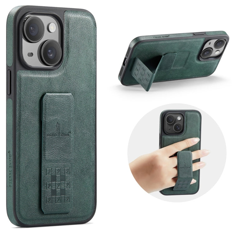 Fierre Shann Oil Wax Cow Leather Holder Back Phone Case, For iPhone 15, For iPhone 14 Plus, For iPhone 14, For iPhone 14 Pro, For iPhone 14 Pro Max, For iPhone 13 Pro Max, For iPhone 13 Pro, For iPhone 13
