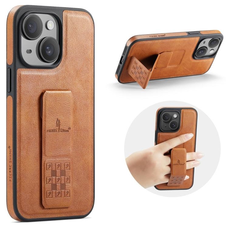 Fierre Shann Oil Wax Cow Leather Holder Back Phone Case, For iPhone 15, For iPhone 14 Plus, For iPhone 14, For iPhone 14 Pro, For iPhone 14 Pro Max, For iPhone 13 Pro Max, For iPhone 13 Pro, For iPhone 13