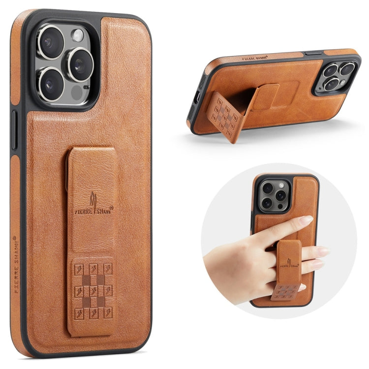 Fierre Shann Oil Wax Cow Leather Holder Back Phone Case, For iPhone 15, For iPhone 14 Plus, For iPhone 14, For iPhone 14 Pro, For iPhone 14 Pro Max, For iPhone 13 Pro Max, For iPhone 13 Pro, For iPhone 13