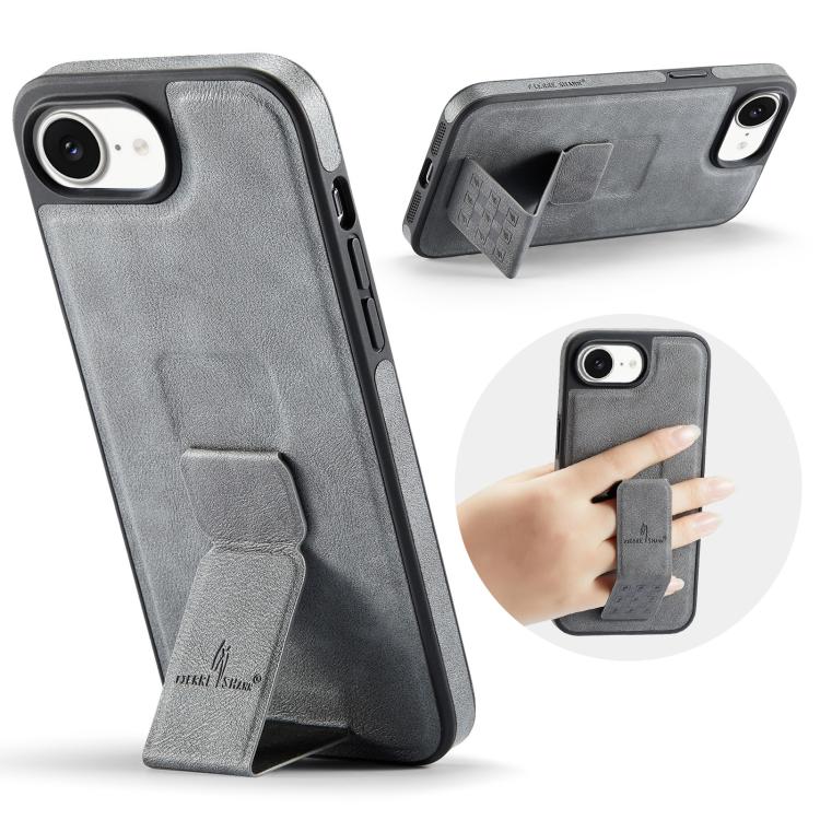 Fierre Shann Oil Wax Cow Leather Holder Back Phone Case, For iPhone 16e, For iPhone 16 Pro Max, For iPhone 16 Pro, For iPhone 16 Plus, For iPhone 16, For iPhone 15 Pro Max, For iPhone 15 Pro, For iPhone 15 Plus