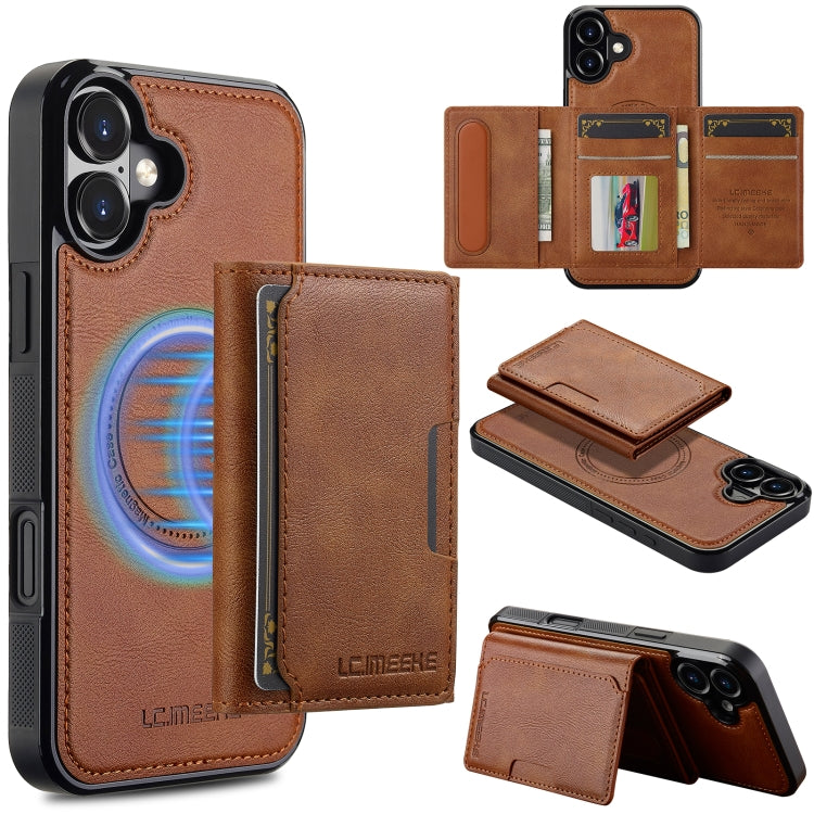 LC.IMEEKE L5 Series Detachable RFID Card Bag Magsafe Phone Case