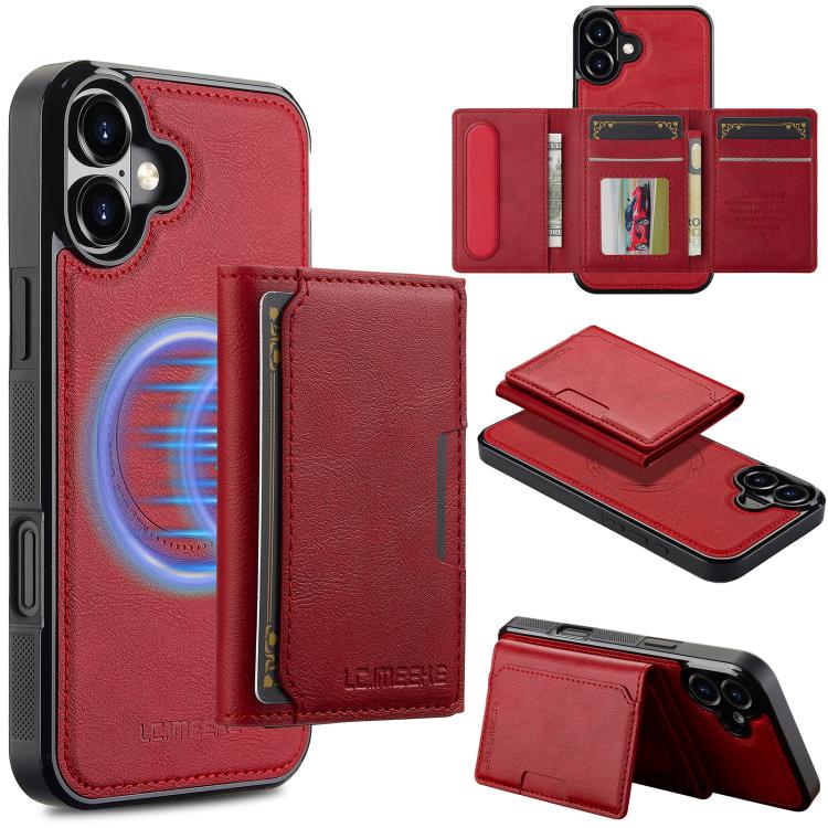 LC.IMEEKE L5 Series Detachable RFID Card Bag Magsafe Phone Case