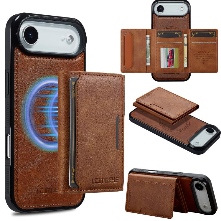LC.IMEEKE L5 Series Detachable RFID Card Bag Magsafe Phone Case