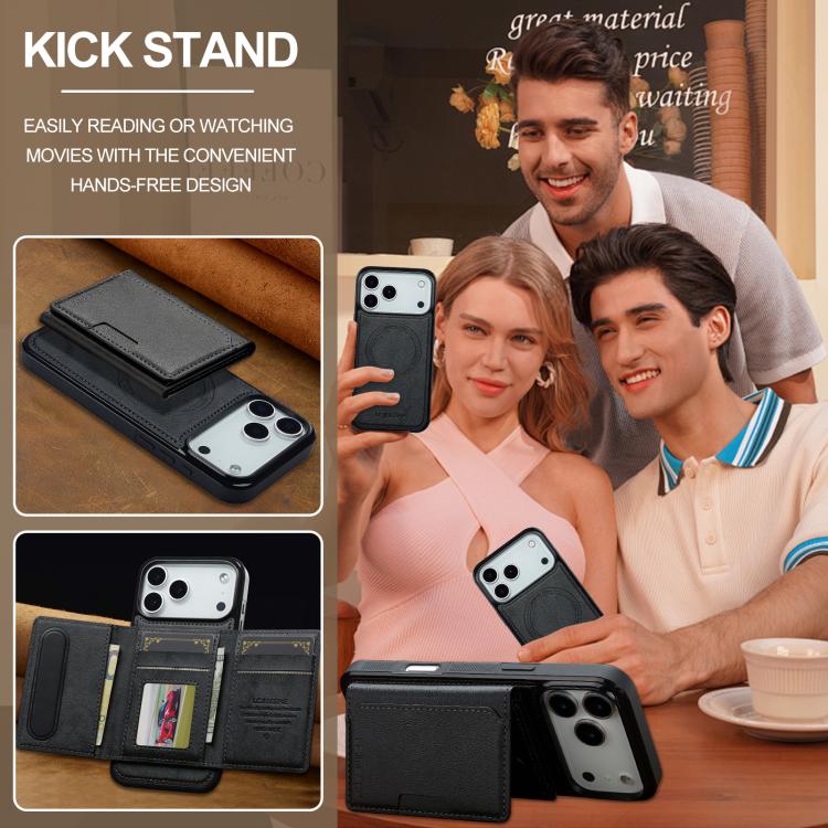 LC.IMEEKE L5 Series Detachable RFID Card Bag Magsafe Phone Case