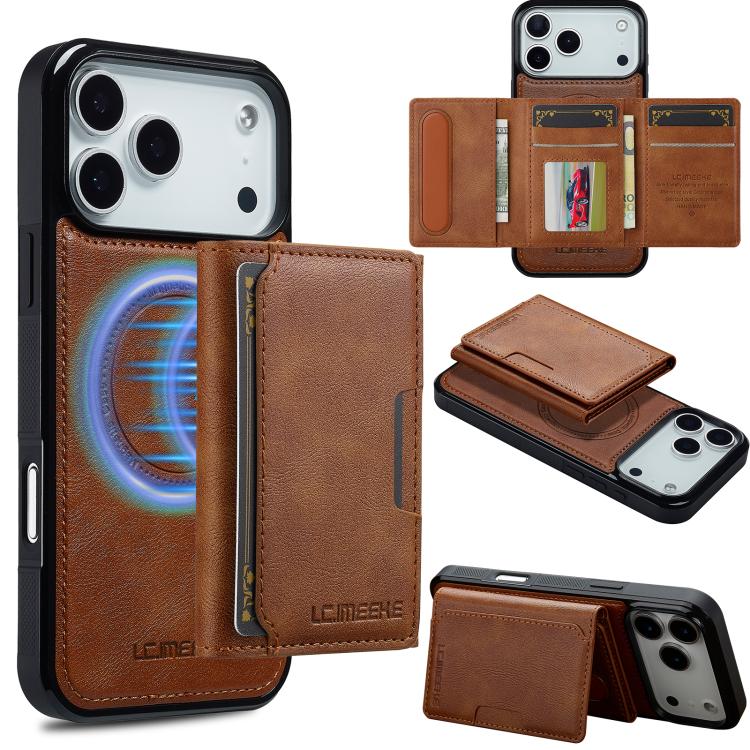 LC.IMEEKE L5 Series Detachable RFID Card Bag Magsafe Phone Case
