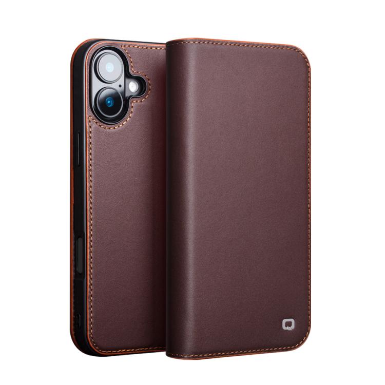 QIALINO Classic Gen2 Genuine Leather Phone Case, For iPhone 17 Pro Max, For iPhone 17 Pro, For iPhone 17, For iPhone 17 Air, For iPhone 16e, For iPhone 16 Pro Max, For iPhone 16 Pro, For iPhone 16 Plus, For iPhone 16