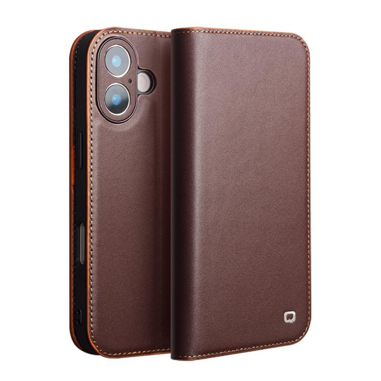 QIALINO Classic Gen2 Genuine Leather Phone Case, For iPhone 17 Pro Max, For iPhone 17 Pro, For iPhone 17, For iPhone 17 Air, For iPhone 16e, For iPhone 16 Pro Max, For iPhone 16 Pro, For iPhone 16 Plus, For iPhone 16