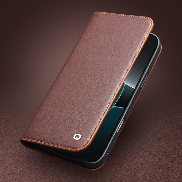 QIALINO Classic Gen2 Genuine Leather Phone Case, For iPhone 17 Pro Max, For iPhone 17 Pro, For iPhone 17, For iPhone 17 Air, For iPhone 16e, For iPhone 16 Pro Max, For iPhone 16 Pro, For iPhone 16 Plus, For iPhone 16