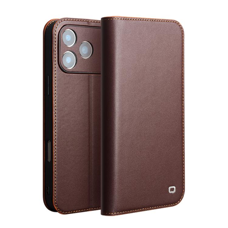 QIALINO Classic Gen2 Genuine Leather Phone Case, For iPhone 17 Pro Max, For iPhone 17 Pro, For iPhone 17, For iPhone 17 Air, For iPhone 16e, For iPhone 16 Pro Max, For iPhone 16 Pro, For iPhone 16 Plus, For iPhone 16