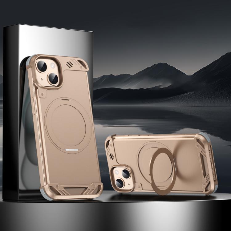 R-JUST RJ63-1 Frameless Aroma Mecha MagSafe Holder Phone Case, For iPhone 13