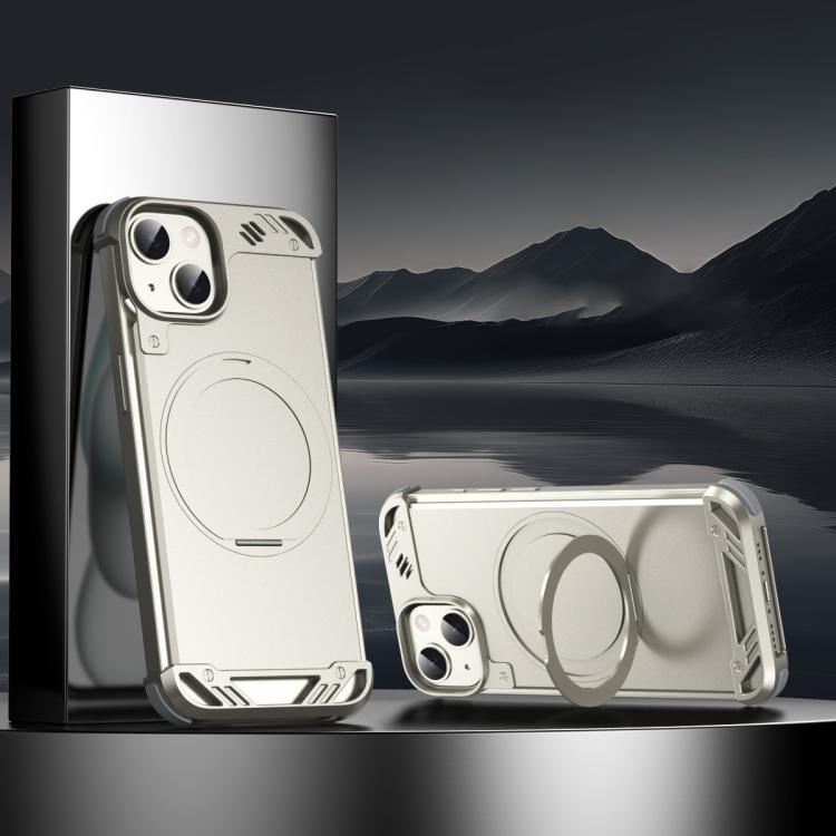 R-JUST RJ63-1 Frameless Aroma Mecha MagSafe Holder Phone Case, For iPhone 13