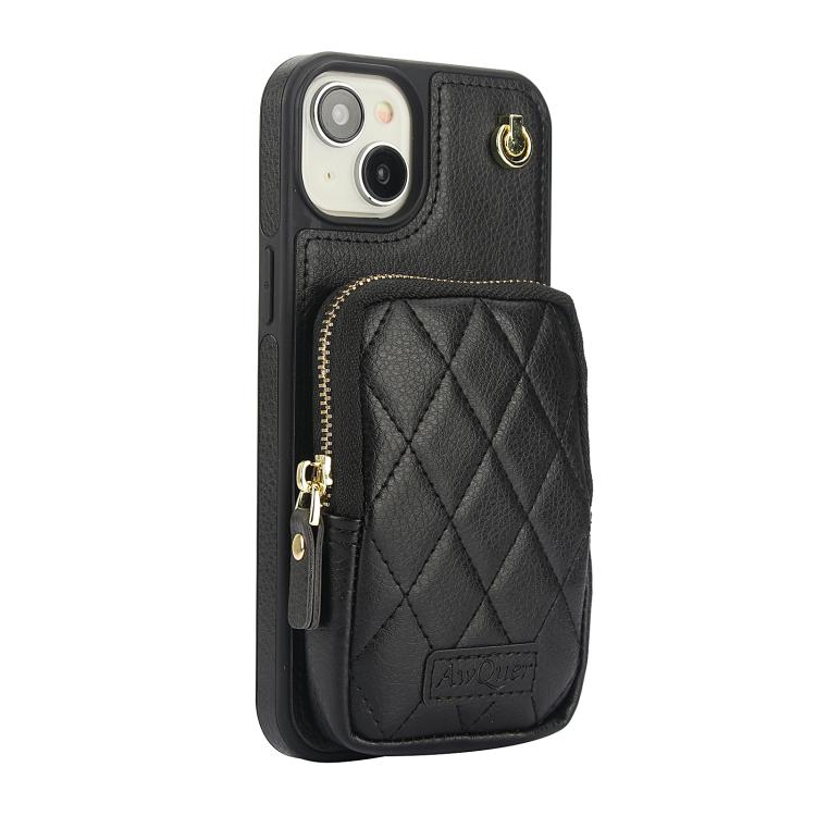 AwQuer Crossbody Zipper Wallet Bag Litchi Leather Phone Case, For iPhone 15 Plus, For iPhone 15, For iPhone 14 Plus, For iPhone 14 / 13, For iPhone 14 Pro, For iPhone 14 Pro Max