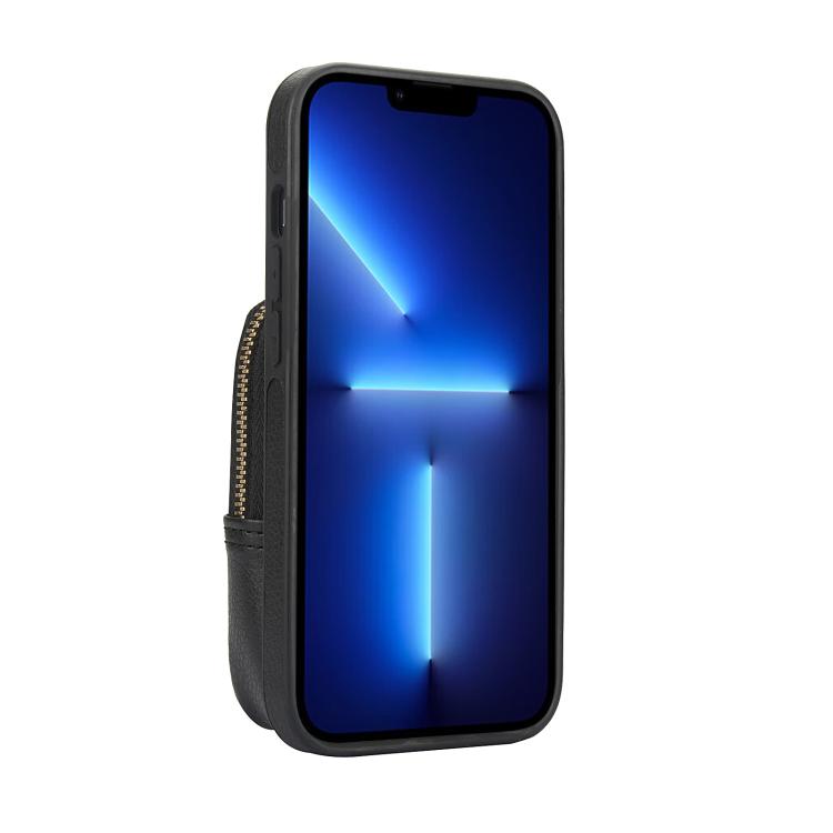 AwQuer Crossbody Zipper Wallet Bag Litchi Leather Phone Case, For iPhone 13 Pro Max, For iPhone 13 Pro, For iPhone 12 / 12 Pro, For iPhone 12 Pro Max, For iPhone 11 Pro Max, For iPhone 11