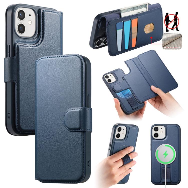 CaseNeo Finger Grip Strap MagSafe Leather Phone Case, For iPhone 15, For iPhone 14 / 13, For iPhone 14 Pro, For iPhone 14 Pro Max, For iPhone 13 Pro Max, For iPhone 13 Pro, For iPhone 12 / 12 Pro, For iPhone 12 Pro Max