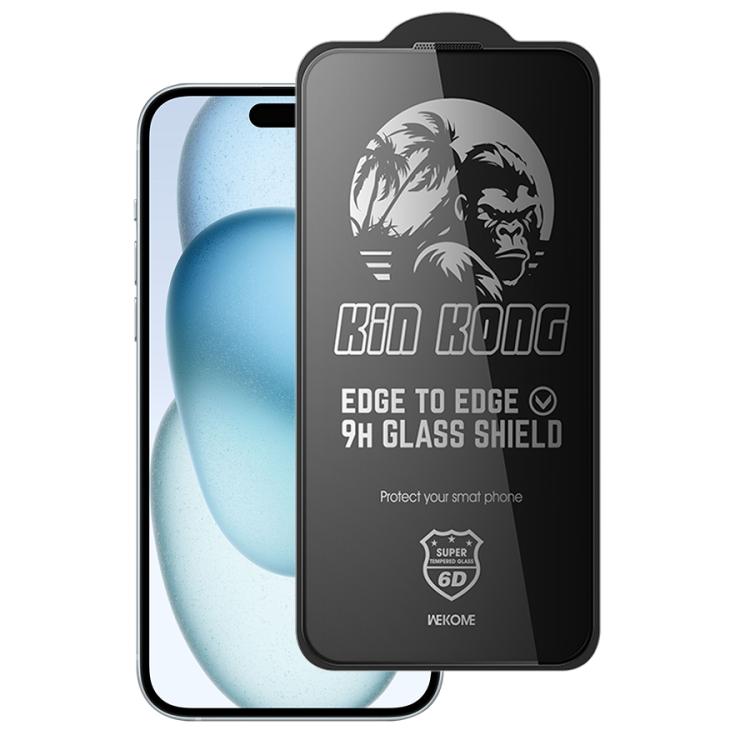 WK WTP-097 Jungle Series Kinkong 6D Curved Privacy Tempered Glass Film, For iPhone 16 Pro Max, For iPhone 16 Pro, For iPhone 16 Plus / 15 Plus, For iPhone 16 / 15, For iPhone 15 Pro Max, For iPhone 15 Pro