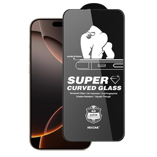 WK WTP-107 Kings KinKong 0.33mm 6D Curved HD Tempered Glass Film, No Black Frame, For iPhone 16 Pro Max, For iPhone 16 Pro, For iPhone 16 Plus / 15 Plus, For iPhone 16 / 15, For iPhone 15 Pro Max, For iPhone 15 Pro, For iPhone 13 Pro Max / 14 Plus�����...
