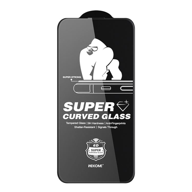 WK WTP-107 Kings KinKong 0.33mm 6D Curved HD Tempered Glass Film, No Black Frame, For iPhone 16 Pro Max, For iPhone 16 Pro, For iPhone 16 Plus / 15 Plus, For iPhone 16 / 15, For iPhone 15 Pro Max, For iPhone 15 Pro, For iPhone 13 Pro Max / 14 Plus�����...