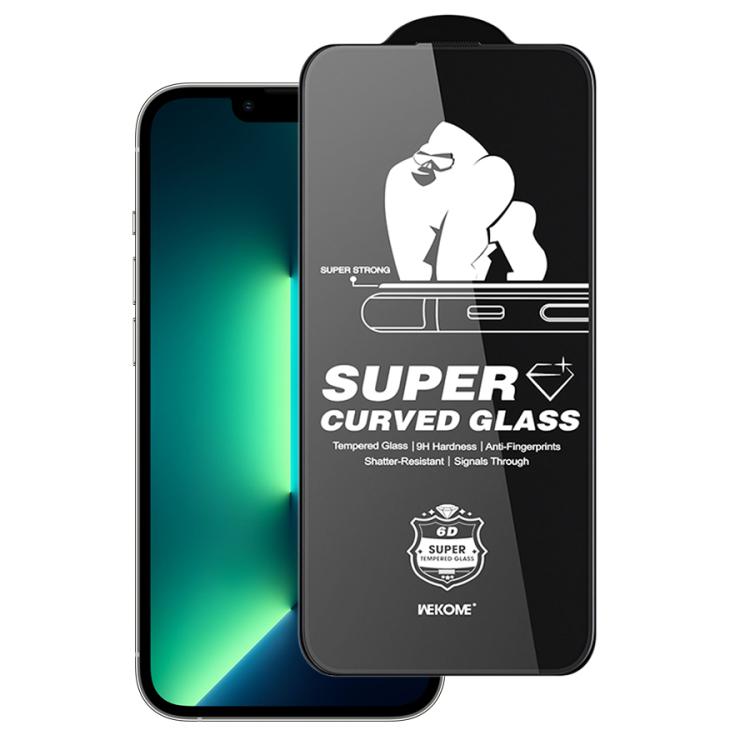 WK WTP-107 Kings KinKong 0.33mm 6D Curved HD Tempered Glass Film, No Black Frame, For iPhone 16 Pro Max, For iPhone 16 Pro, For iPhone 16 Plus / 15 Plus, For iPhone 16 / 15, For iPhone 15 Pro Max, For iPhone 15 Pro, For iPhone 13 Pro Max / 14 Plus�����...