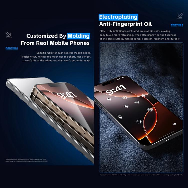 WK WTP-115 Easy Install 6D Curved Ultra-Fine Edge HD Tempered Glass Film, For iPhone 16 Pro Max, For iPhone 16 Pro, For iPhone 16 Plus / 15 Plus, For iPhone 16 / 15, For iPhone 15 Pro Max, For iPhone 15 Pro, For iPhone 13 Pro Max / 14 Plus�������������...