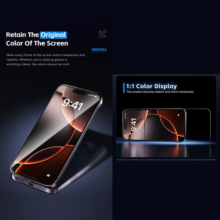 WK WTP-115 Easy Install 6D Curved Ultra-Fine Edge HD Tempered Glass Film, For iPhone 16 Pro Max, For iPhone 16 Pro, For iPhone 16 Plus / 15 Plus, For iPhone 16 / 15, For iPhone 15 Pro Max, For iPhone 15 Pro, For iPhone 13 Pro Max / 14 Plus�������������...