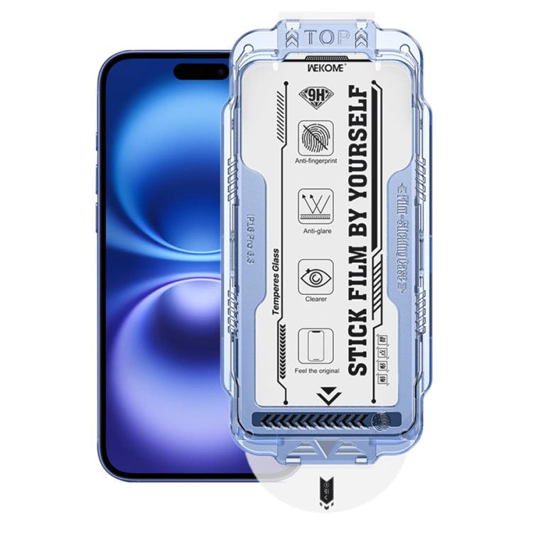 WK WTP-115 Easy Install 6D Curved Ultra-Fine Edge HD Tempered Glass Film, For iPhone 16 Pro Max, For iPhone 16 Pro, For iPhone 16 Plus / 15 Plus, For iPhone 16 / 15, For iPhone 15 Pro Max, For iPhone 15 Pro, For iPhone 13 Pro Max / 14 Plus�������������...