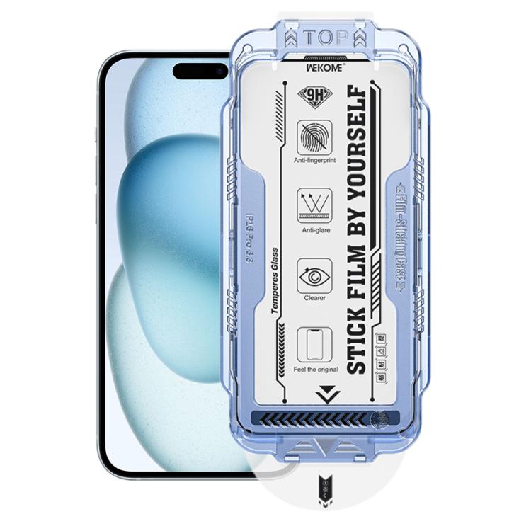 WK WTP-115 Easy Install 6D Curved Ultra-Fine Edge HD Tempered Glass Film, For iPhone 16 Pro Max, For iPhone 16 Pro, For iPhone 16 Plus / 15 Plus, For iPhone 16 / 15, For iPhone 15 Pro Max, For iPhone 15 Pro, For iPhone 13 Pro Max / 14 Plus�������������...