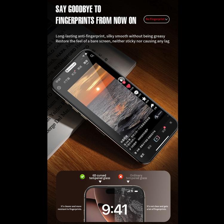 WK WTP-116 Easy Install 6D Curved Ultra-Fine Edge Privacy Tempered Glass Film, For iPhone 16 Pro Max, For iPhone 16 Pro, For iPhone 16 Plus / 15 Plus, For iPhone 16 / 15, For iPhone 15 Pro Max, For iPhone 15 Pro, For iPhone 13 Pro Max / 14 Plus��������...