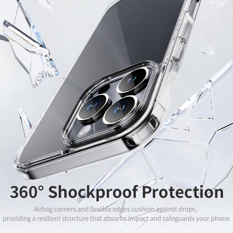 ROCK Pure Series Clear PC Hybrid TPU Phone Case, For iPhone 16 Pro Max, For iPhone 16 Pro, For iPhone 16 Plus, For iPhone 16