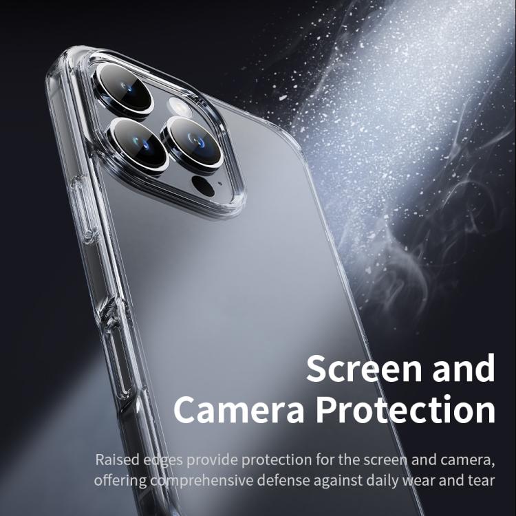 ROCK Pure Series Clear PC Hybrid TPU Phone Case, For iPhone 16 Pro Max, For iPhone 16 Pro, For iPhone 16 Plus, For iPhone 16