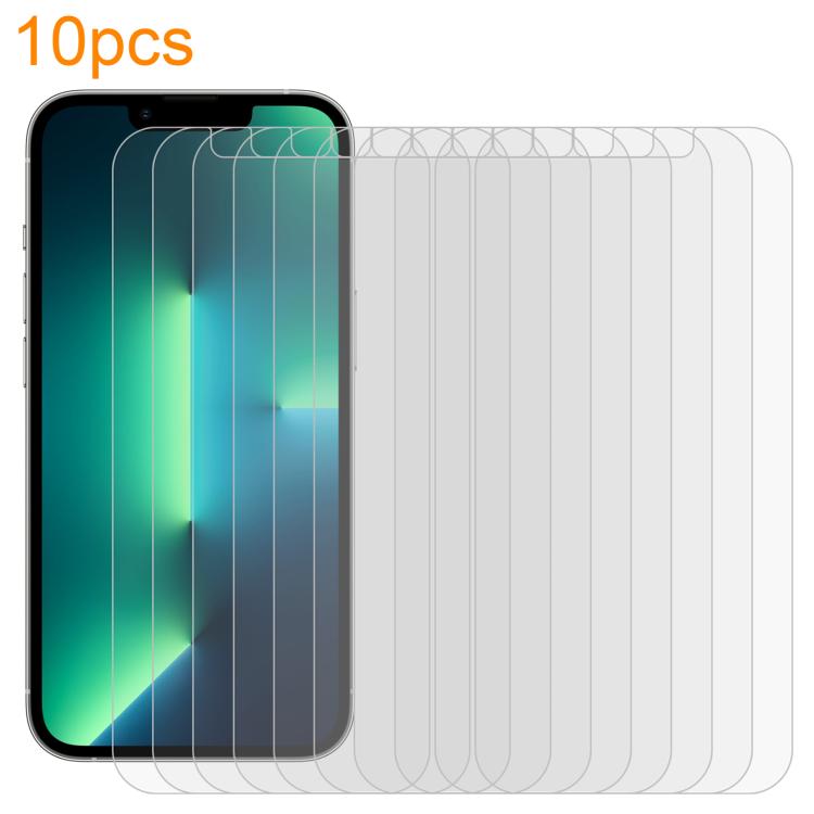 10pcs xDfind 0.26mm 9H 2.5D Middle Aluminum Tempered Glass Film, For iPhone 16e / 13 / 13 Pro, For iPhone 16 Pro Max, For iPhone 16 Pro, For iPhone 16 Plus, For iPhone 16, For iPhone 15 Plus / 15 Pro Max, For iPhone 15 / 15 Pro, For iPhone 14 Plus�����...