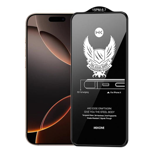 WK WTP-012 KinKong 0.25mm 9H 4D Curved Privacy Tempered Glass Film, For iPhone 16 Pro Max, For iPhone 16 Pro, For iPhone 16 Plus / 15 Plus, For iPhone 16 / 15, For iPhone 15 Pro Max, For iPhone 15 Pro, For iPhone 13 Pro Max / 14 Plus�������������������...