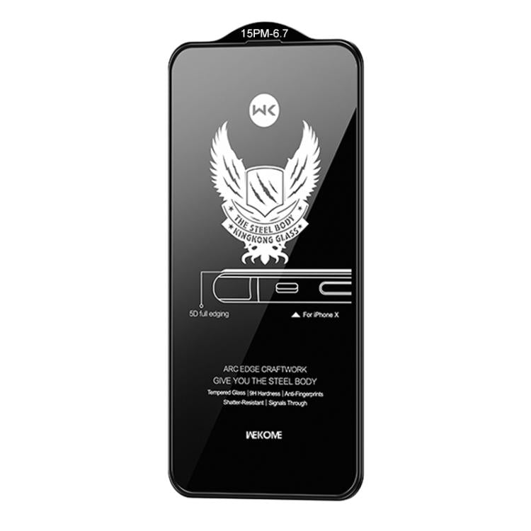 WK WTP-012 KinKong 0.25mm 9H 4D Curved Privacy Tempered Glass Film, For iPhone 16 Pro Max, For iPhone 16 Pro, For iPhone 16 Plus / 15 Plus, For iPhone 16 / 15, For iPhone 15 Pro Max, For iPhone 15 Pro, For iPhone 13 Pro Max / 14 Plus�������������������...