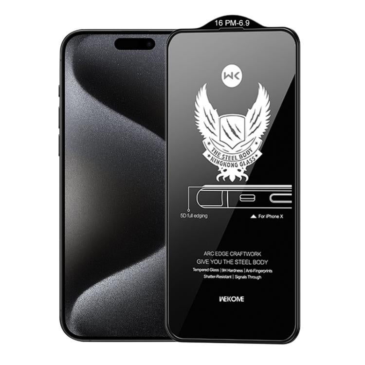 WK WTP-012 KinKong 0.25mm 9H 4D Curved Privacy Tempered Glass Film, For iPhone 16 Pro Max, For iPhone 16 Pro, For iPhone 16 Plus / 15 Plus, For iPhone 16 / 15, For iPhone 15 Pro Max, For iPhone 15 Pro, For iPhone 13 Pro Max / 14 Plus�������������������...