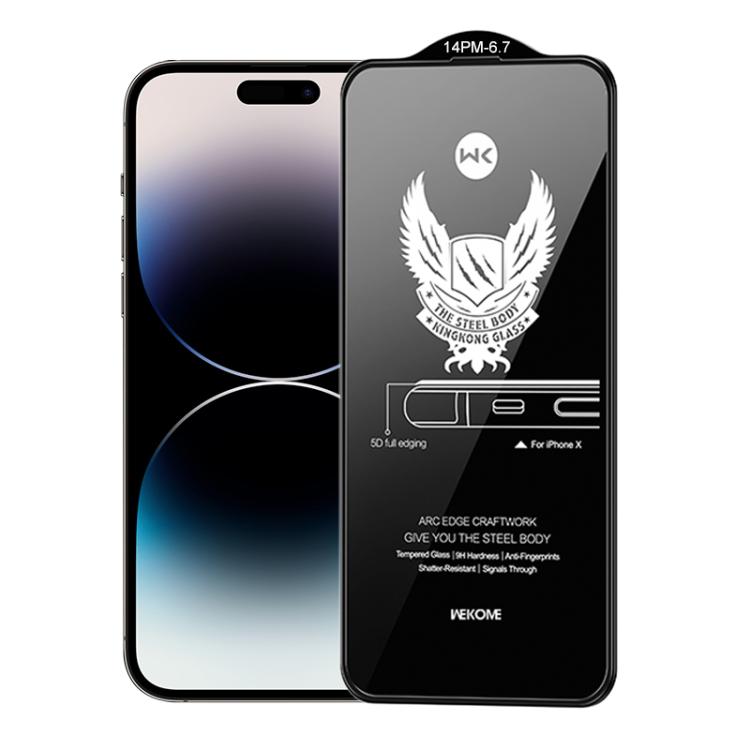WK WTP-012 KinKong 0.25mm 9H 4D Curved Privacy Tempered Glass Film, For iPhone 16 Pro Max, For iPhone 16 Pro, For iPhone 16 Plus / 15 Plus, For iPhone 16 / 15, For iPhone 15 Pro Max, For iPhone 15 Pro, For iPhone 13 Pro Max / 14 Plus�������������������...
