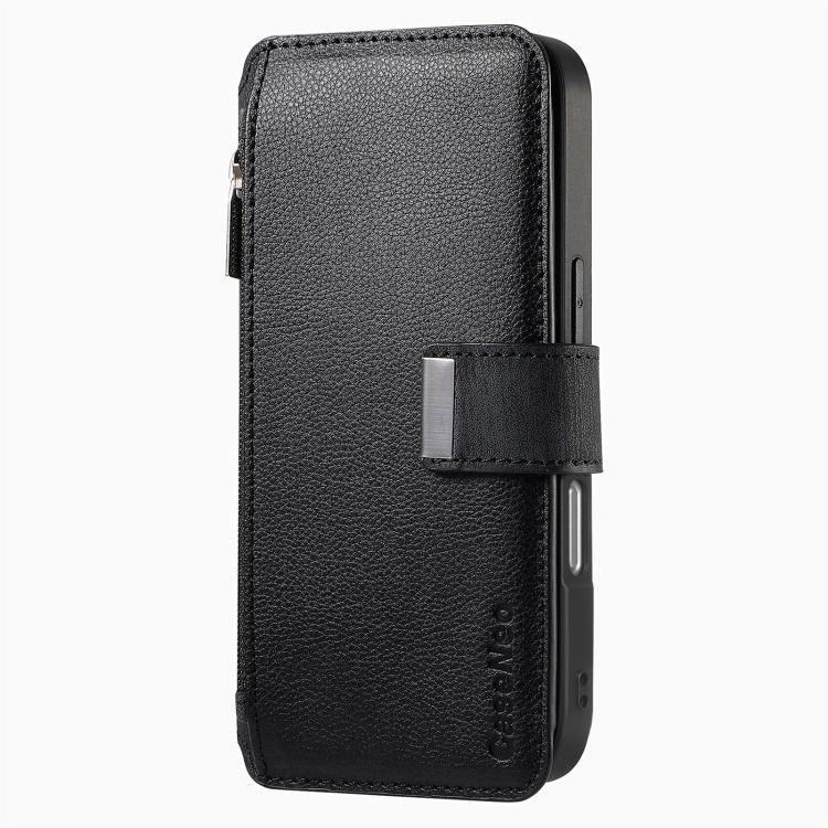 CaseNeo MagSafe RFID Anti-theft Zipper Wallet Retro Leather Phone Case, For iPhone 16 Pro Max, For iPhone 16 Pro, For iPhone 16 Plus, For iPhone 16, For iPhone 14