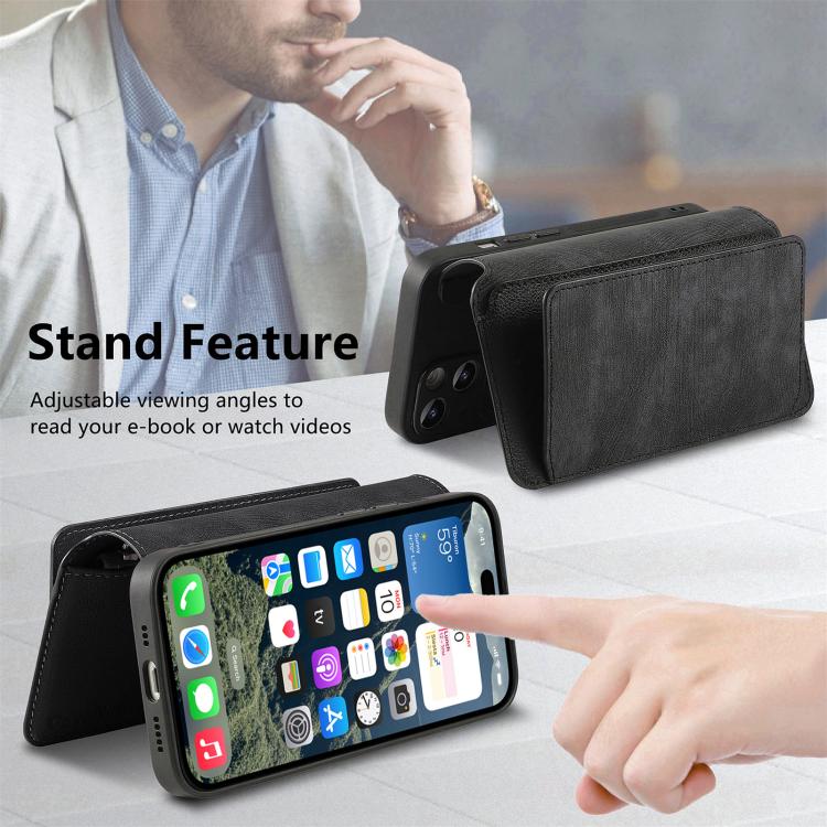 CaseNeo MagSafe RFID Anti-theft Zipper Wallet Retro Leather Phone Case, For iPhone 16 Pro Max, For iPhone 16 Pro, For iPhone 16 Plus, For iPhone 16, For iPhone 14