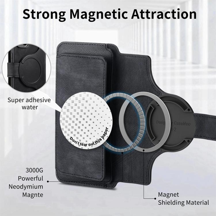 CaseNeo MagSafe RFID Anti-theft Zipper Wallet Retro Leather Phone Case, For iPhone 16 Pro Max, For iPhone 16 Pro, For iPhone 16 Plus, For iPhone 16, For iPhone 14