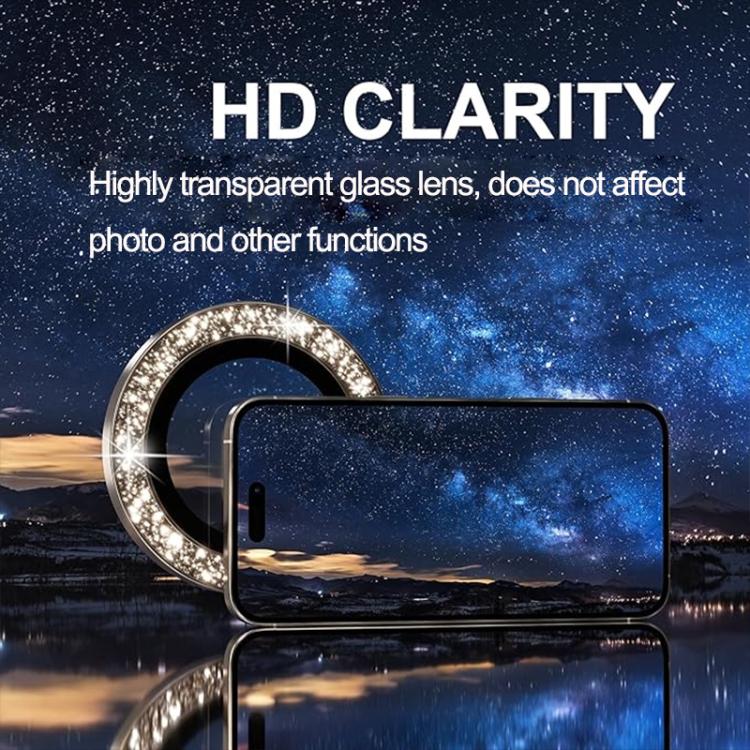 WK WTPC-012 Jungle Series Kinkong Sparkling Diamond Metal Lens Protector Film, For iPhone 16 Pro / 16 Pro Max