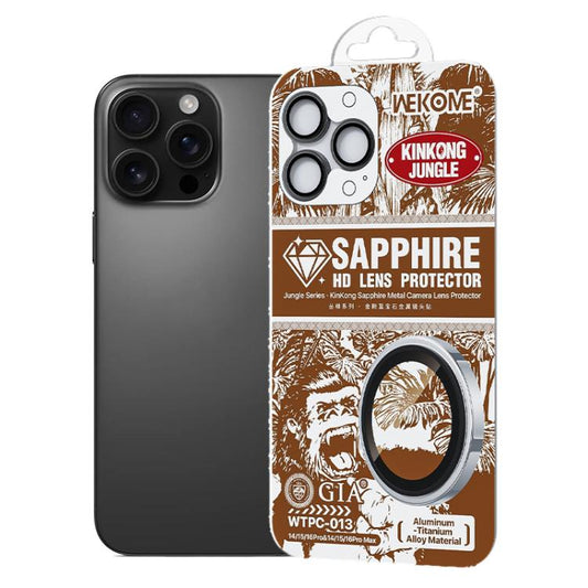 WK WTPC-013 Jungle Series Kinkong Sapphire Metal Camera Lens Protector Film, For iPhone 16 Pro / 16 Pro Max